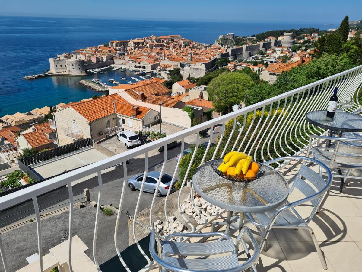 Panoramic Sea And Old Town View Dubrovnik Apartment Exterior photo