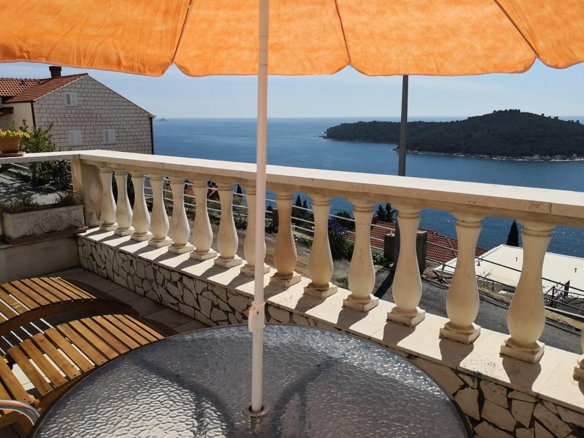 Panoramic Sea And Old Town View Dubrovnik Apartment Exterior photo