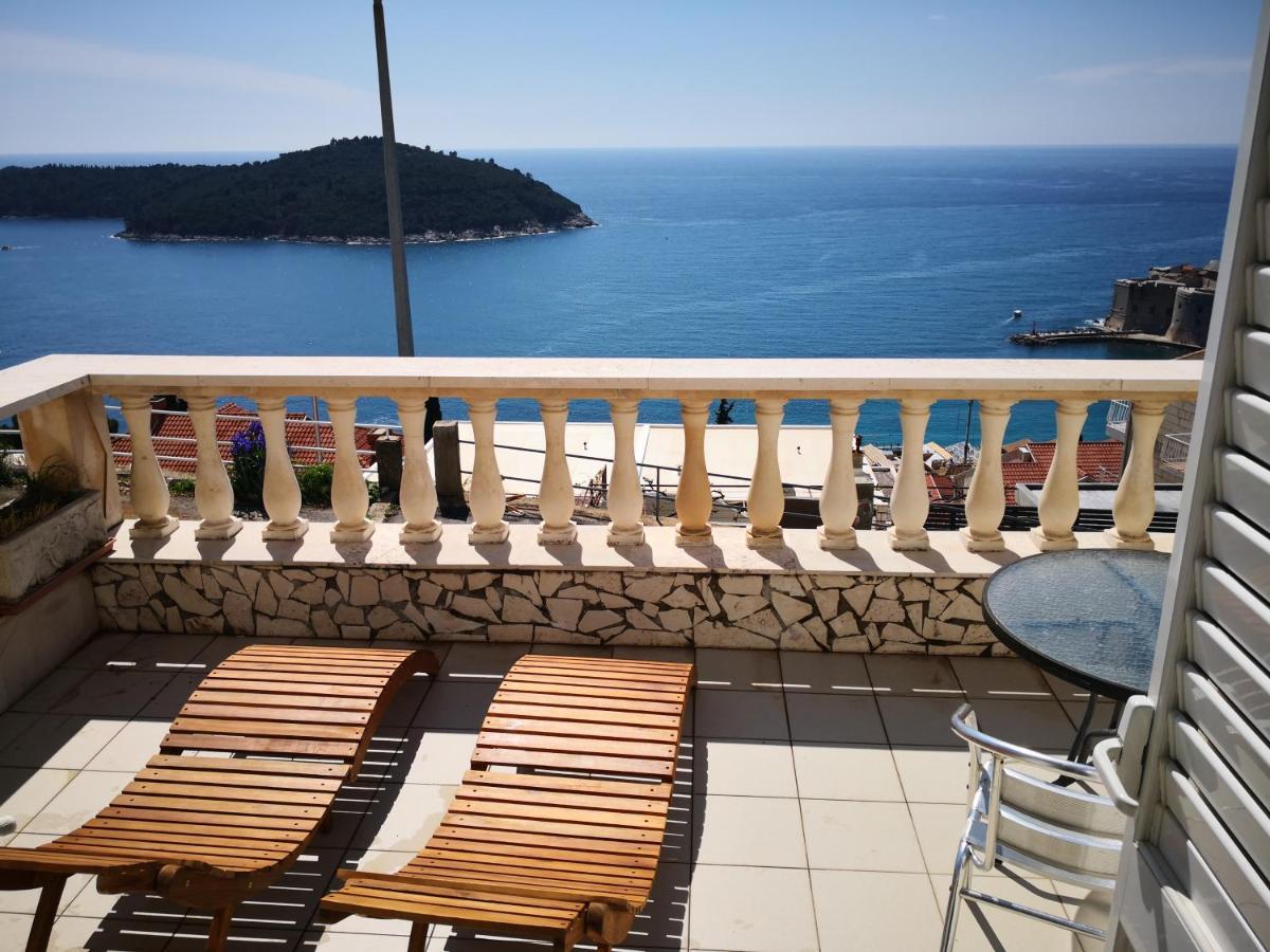 Panoramic Sea And Old Town View Dubrovnik Apartment Exterior photo